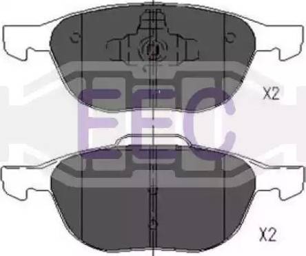 EEC BRP1415 - Bremžu uzliku kompl., Disku bremzes www.autospares.lv