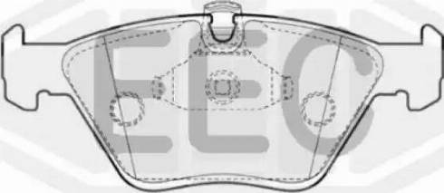 EEC BRP1432 - Brake Pad Set, disc brake www.autospares.lv