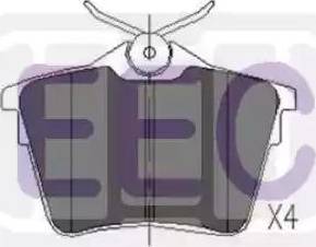 EEC BRP1426 - Brake Pad Set, disc brake www.autospares.lv