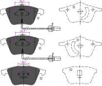 EEC BRP1420 - Тормозные колодки, дисковые, комплект www.autospares.lv