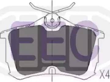 EEC BRP1046 - Brake Pad Set, disc brake www.autospares.lv