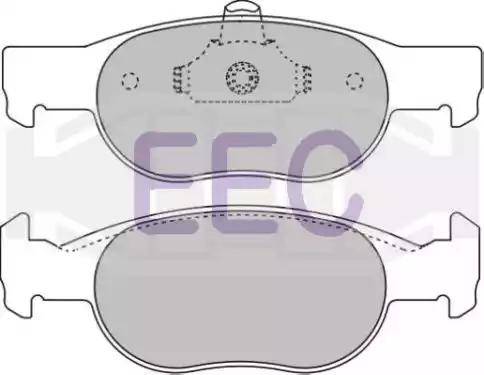 EEC BRP1051 - Brake Pad Set, disc brake www.autospares.lv