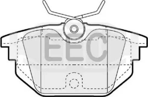 EEC BRP1058 - Brake Pad Set, disc brake www.autospares.lv