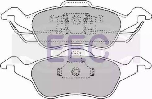 EEC BRP1034 - Bremžu uzliku kompl., Disku bremzes www.autospares.lv