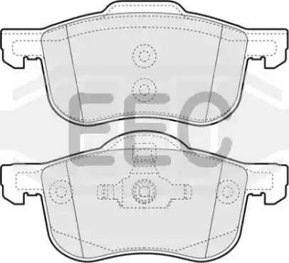 EEC BRP1075 - Bremžu uzliku kompl., Disku bremzes www.autospares.lv