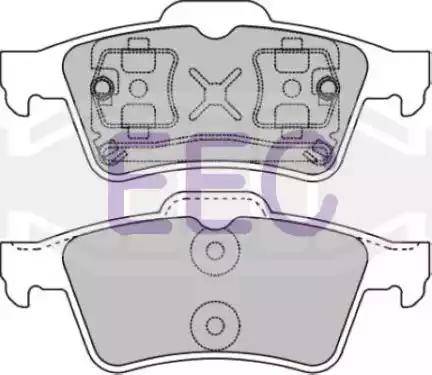 EEC BRP1195 - Bremžu uzliku kompl., Disku bremzes www.autospares.lv