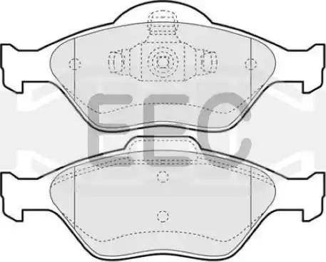 EEC BRP1117 - Bremžu uzliku kompl., Disku bremzes www.autospares.lv