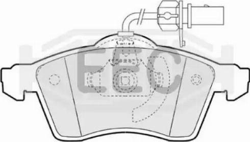 EEC BRP1182 - Bremžu uzliku kompl., Disku bremzes www.autospares.lv