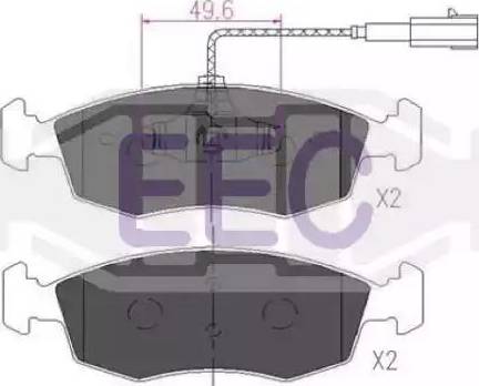 EEC BRP1845 - Bremžu uzliku kompl., Disku bremzes autospares.lv