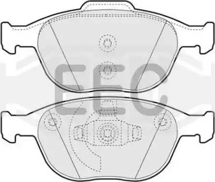 EEC BRP1326 - Bremžu uzliku kompl., Disku bremzes autospares.lv