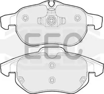 EEC BRP1248 - Brake Pad Set, disc brake www.autospares.lv