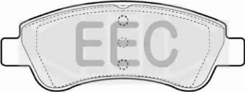 EEC BRP1216 - Brake Pad Set, disc brake www.autospares.lv