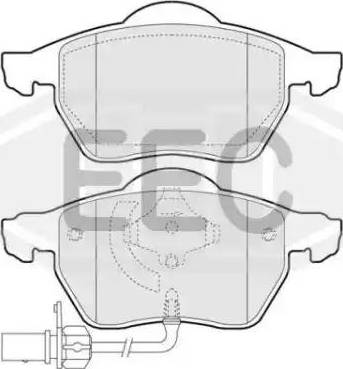 EEC BRP1234 - Bremžu uzliku kompl., Disku bremzes www.autospares.lv