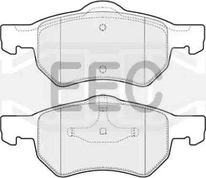 EEC BRP1229 - Bremžu uzliku kompl., Disku bremzes autospares.lv