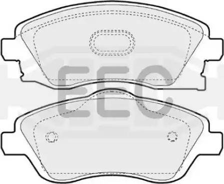 EEC BRP1221 - Brake Pad Set, disc brake www.autospares.lv