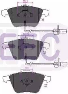 EEC BRP1452 - Bremžu uzliku kompl., Disku bremzes autospares.lv