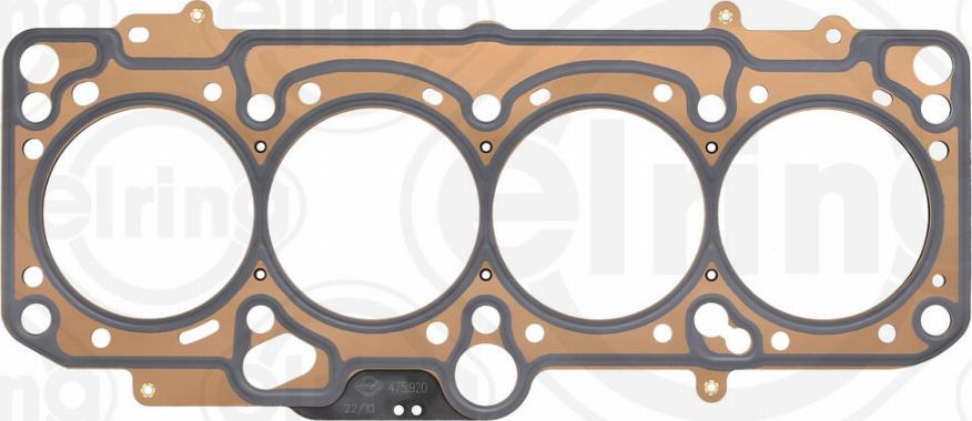 Elring 475.920 - Gasket, cylinder head www.autospares.lv