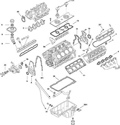 Elring LS Gen III LQ4 - Blīvju komplekts, Dzinējs www.autospares.lv