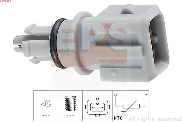 EPS 1.994.012 - Devējs, Ieplūstošā gaisa temperatūra www.autospares.lv