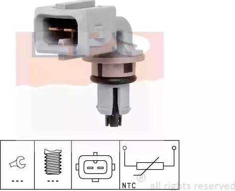 EPS 1.994.035 - Devējs, Ieplūstošā gaisa temperatūra www.autospares.lv