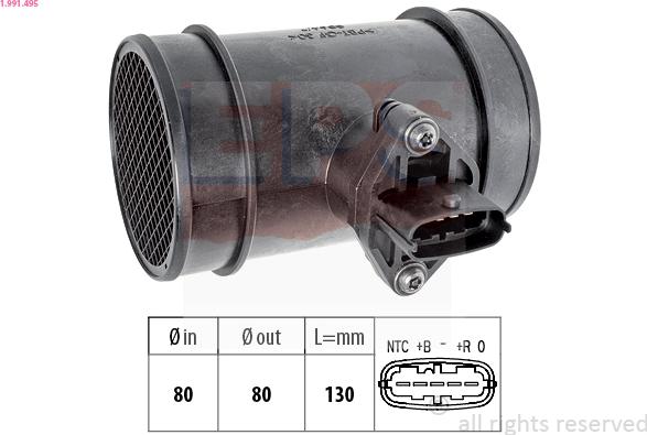 EPS 1.991.495 - Gaisa masas mērītājs www.autospares.lv