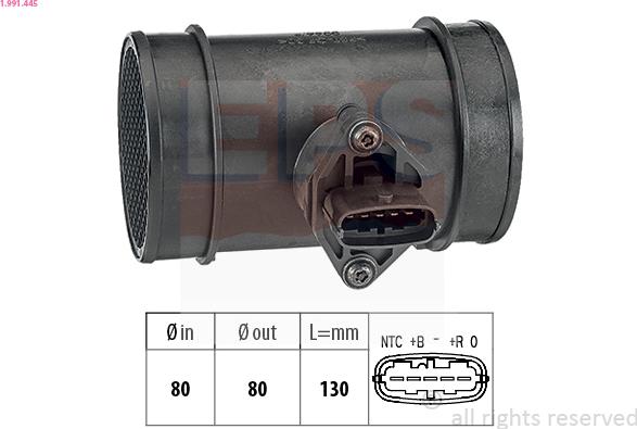 EPS 1.991.445 - Gaisa masas mērītājs www.autospares.lv