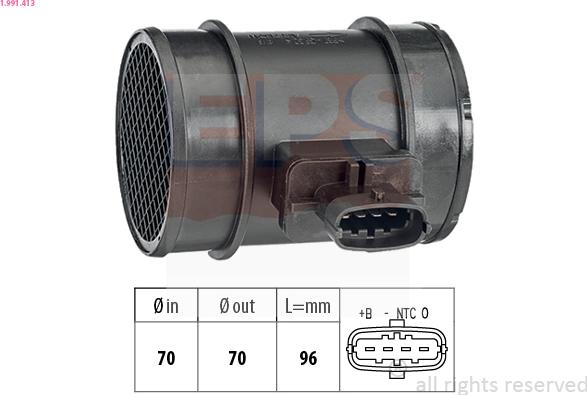 EPS 1.991.413 - Gaisa masas mērītājs www.autospares.lv