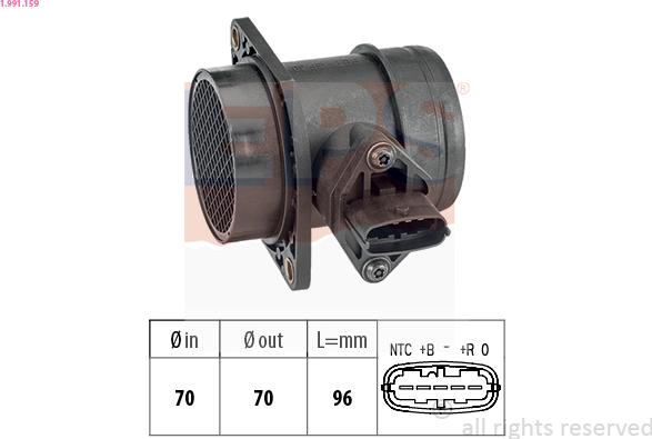 EPS 1.991.159 - Gaisa masas mērītājs www.autospares.lv