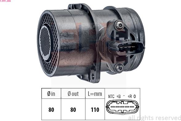 EPS 1.991.266 - Gaisa masas mērītājs www.autospares.lv