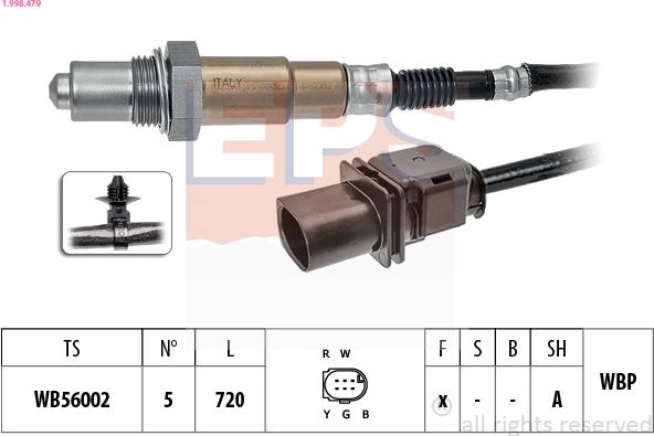 EPS 1.998.479 - Lambda zonde www.autospares.lv