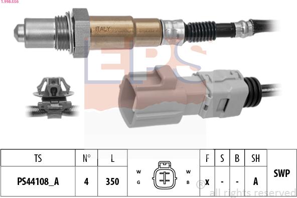 EPS 1.998.556 - Lambda zonde www.autospares.lv