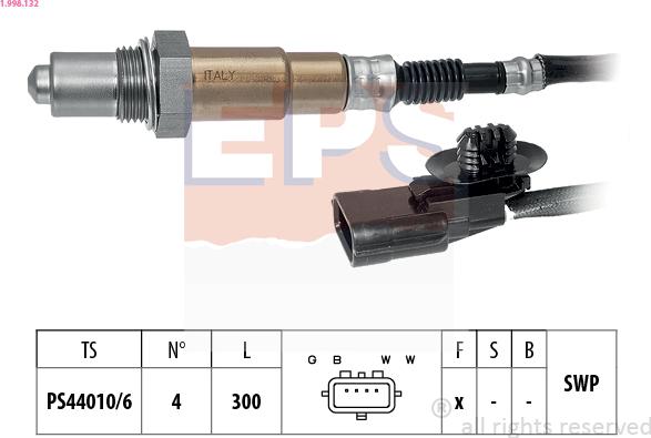 EPS 1.998.132 - Lambda zonde www.autospares.lv