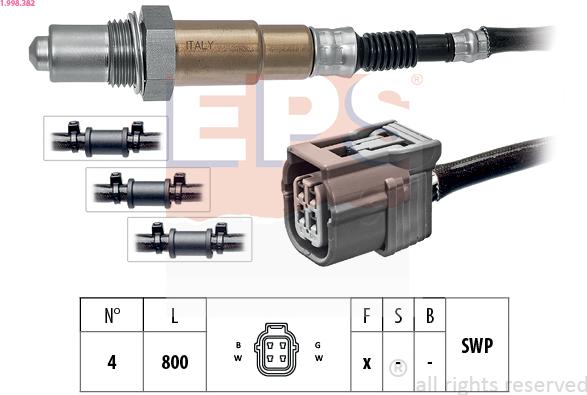 EPS 1.998.382 - Lambda zonde autospares.lv