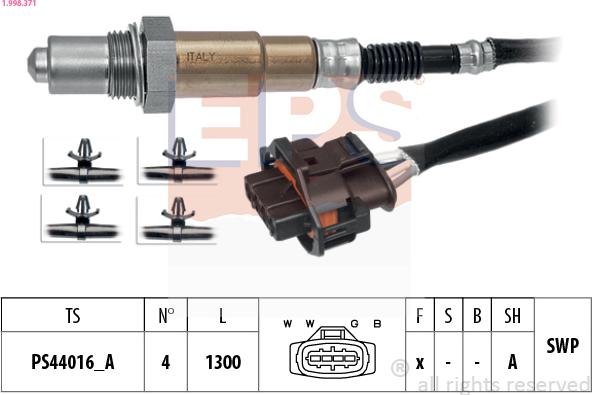 EPS 1.998.371 - Lambda zonde autospares.lv