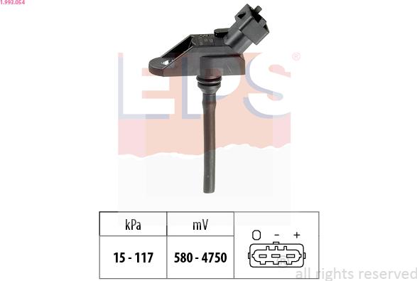 EPS 1.993.054 - Gaisa spiediena devējs, Augstuma regulēšana www.autospares.lv