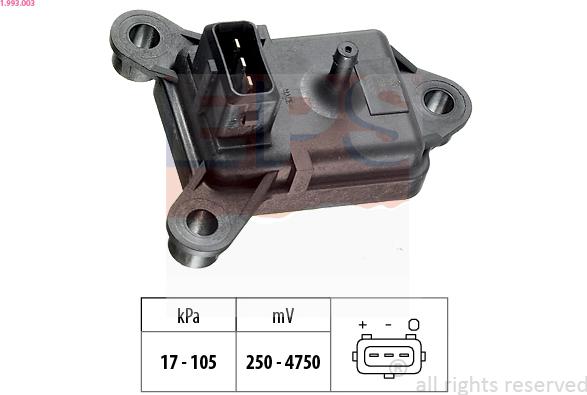 EPS 1.993.003 - Gaisa spiediena devējs, Augstuma regulēšana www.autospares.lv