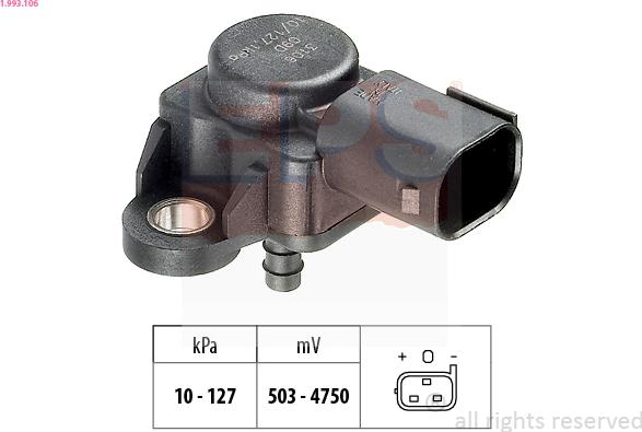 EPS 1.993.106 - Gaisa spiediena devējs, Augstuma regulēšana www.autospares.lv