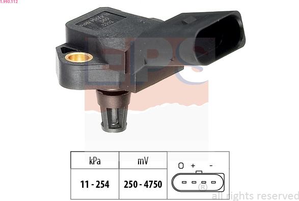 EPS 1.993.112 - Gaisa spiediena devējs, Augstuma regulēšana www.autospares.lv