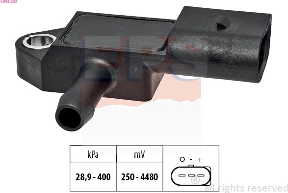 EPS 1.993.327 - Gaisa spiediena devējs, Augstuma regulēšana www.autospares.lv