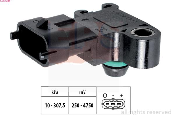 EPS 1.993.244 - Gaisa spiediena devējs, Augstuma regulēšana www.autospares.lv