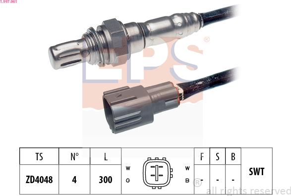 EPS 1.997.961 - Lambda zonde www.autospares.lv