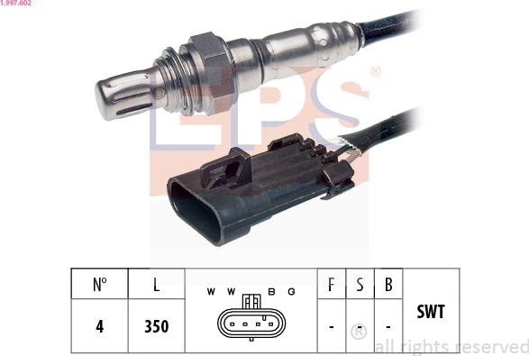 EPS 1.997.602 - Lambda zonde www.autospares.lv