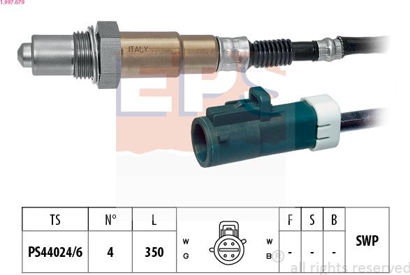 EPS 1.997.679 - Lambda Sensor www.autospares.lv