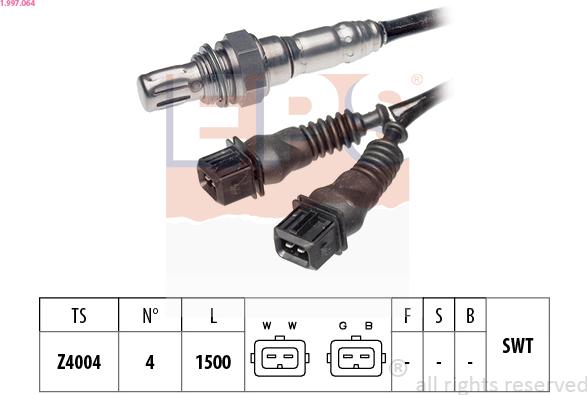 EPS 1.997.064 - Lambda zonde www.autospares.lv