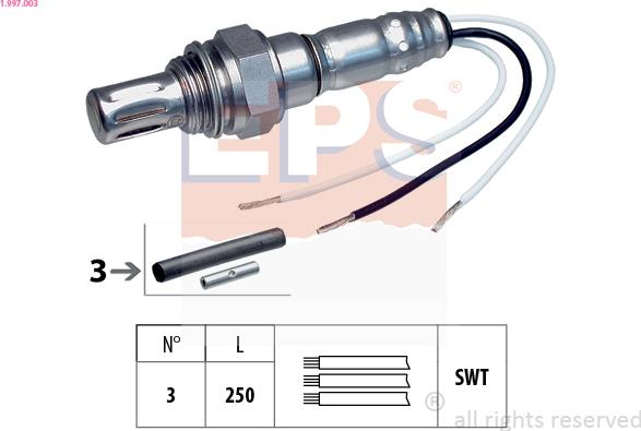 EPS 1.997.003 - Lambda zonde autospares.lv