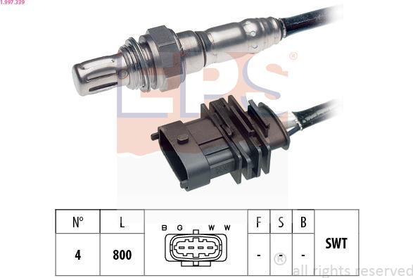 EPS 1.997.339 - Lambda zonde www.autospares.lv