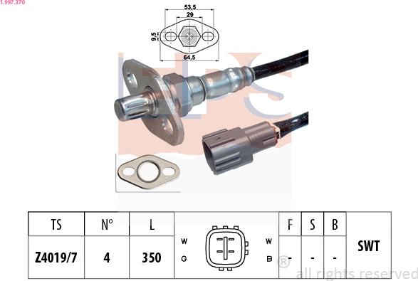 EPS 1.997.370 - Lambda zonde www.autospares.lv