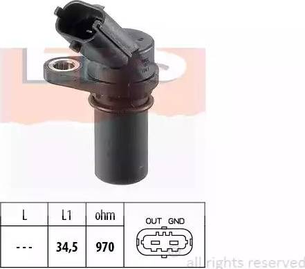 EPS 1.953.439 - RPM Sensor, automatic transmission www.autospares.lv