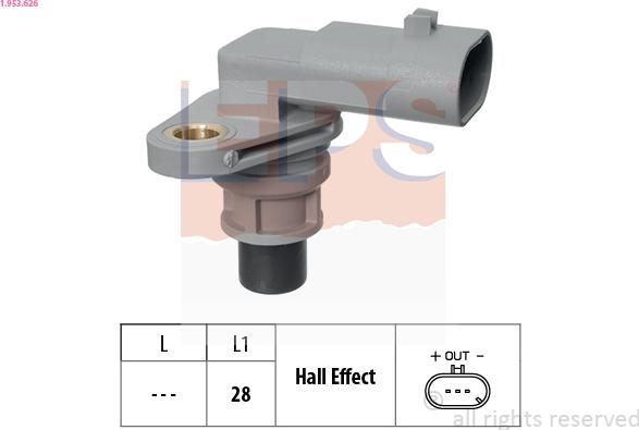 EPS 1.953.626 - Devējs, Sadales vārpstas stāvoklis www.autospares.lv