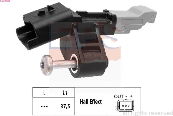 EPS 1.953.806 - Impulsu devējs, Kloķvārpsta www.autospares.lv